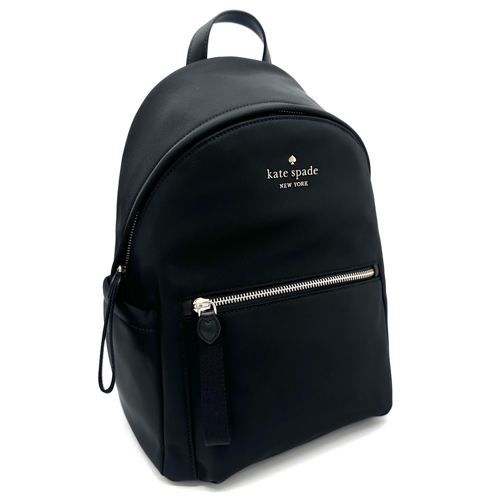 Kate Spade Chelsea Nylon Medium Backpack Black/Gold (NWT) - Picture 3 of 14